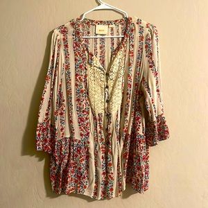 Floral Maeve 3/4 sleeve top